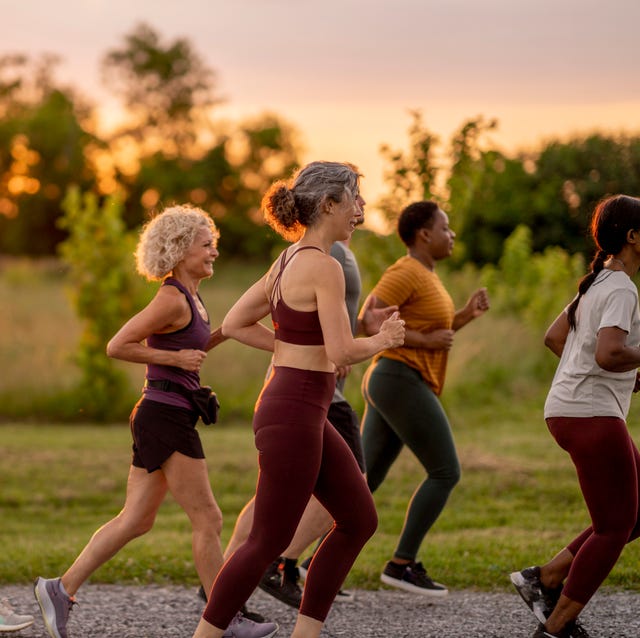 Group Jogging Outdoors